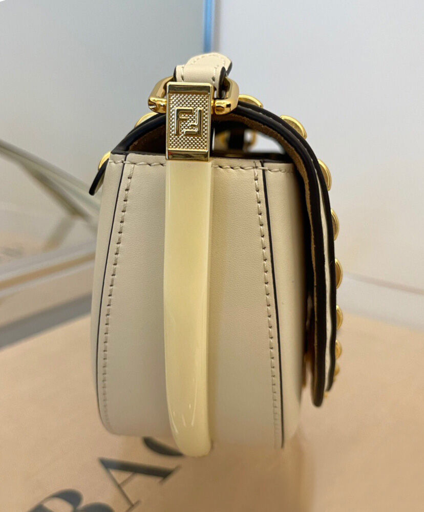 Fendi Moonlight Iconic FF Handbag 8BT346 Cream